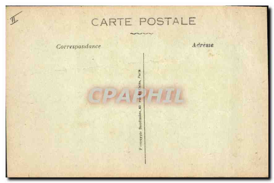 CPA Aix en Provence Entree du Cours Mirabeau Tramway — Verso