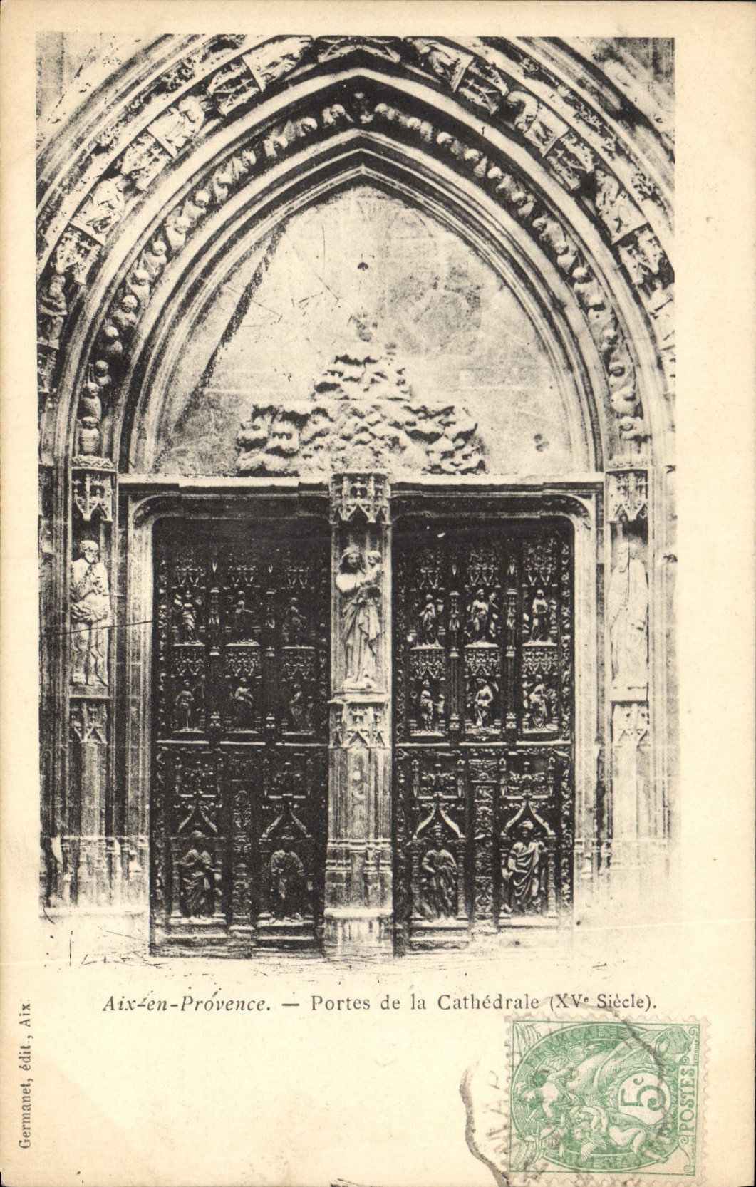 Aix-en-Provence — Portes de la Cathédrale (XVe Siècle) — Germanes, Aix
