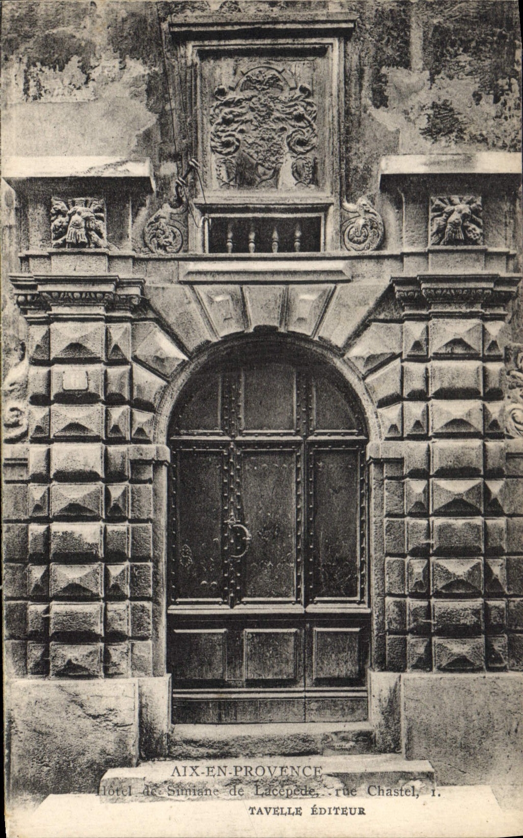 CPA Aix en Provence hotel de Simiane de Lacepede rue Chastel 