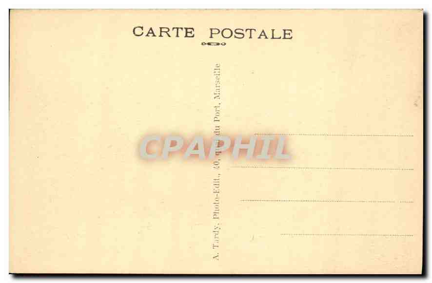 CPA Gemenos B du R le Pic de Bretagne vu de la route de la Sainte Baume  — Rückseite