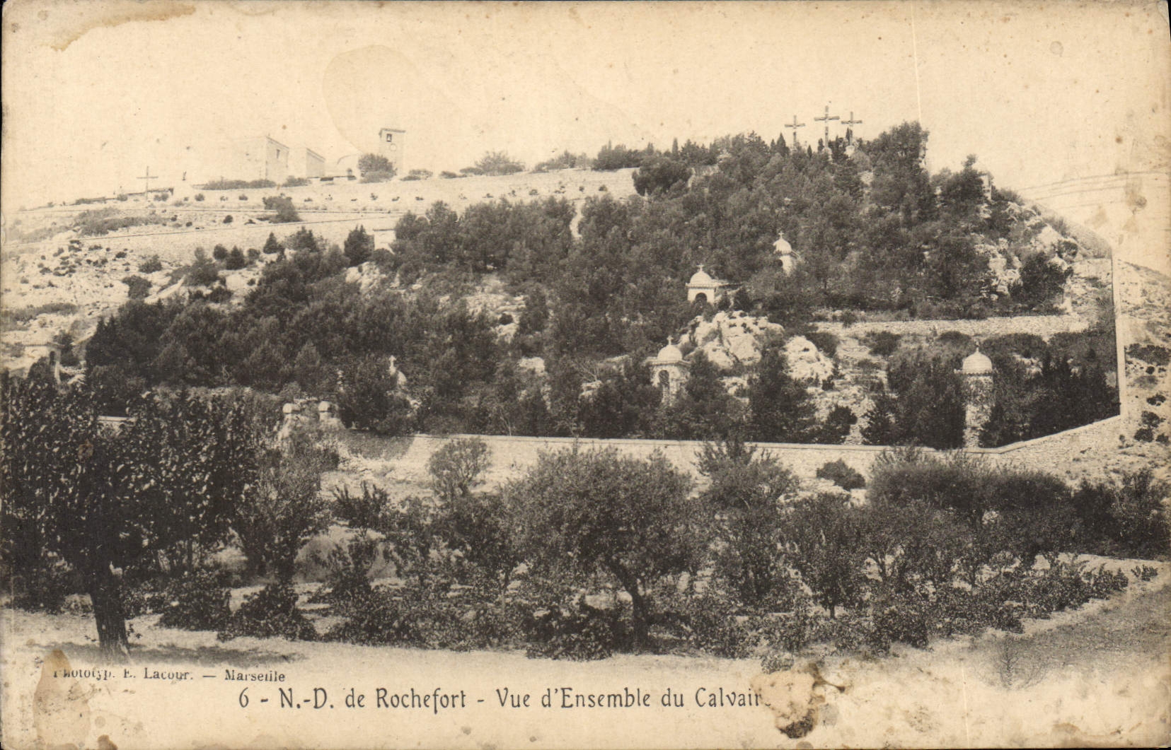N.-D. de Rochefort — Vue d'Ensemble du Calvaire — Photo E. Lacour, Marseille, n°6