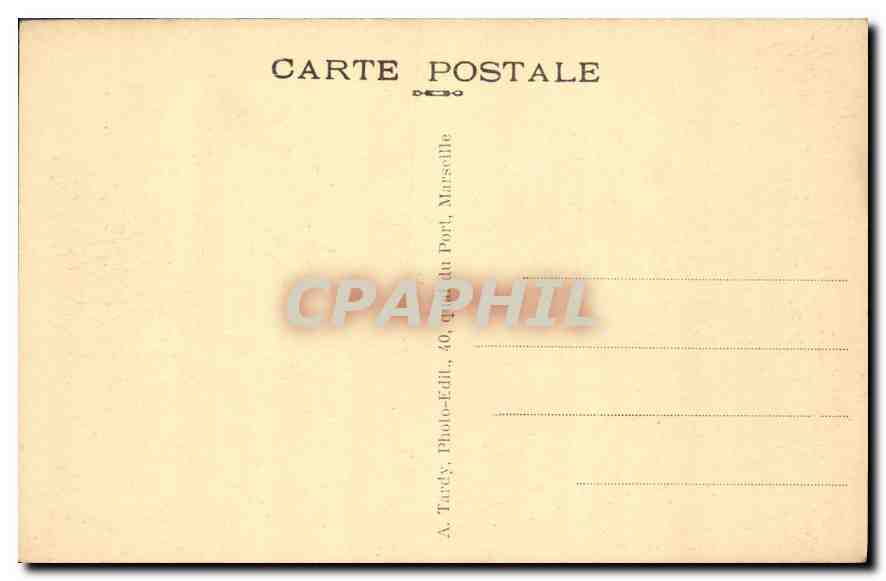CPA Gemenos B du R le Pic de Bretagne vu de la route de la Sainte Baume  — Rückseite