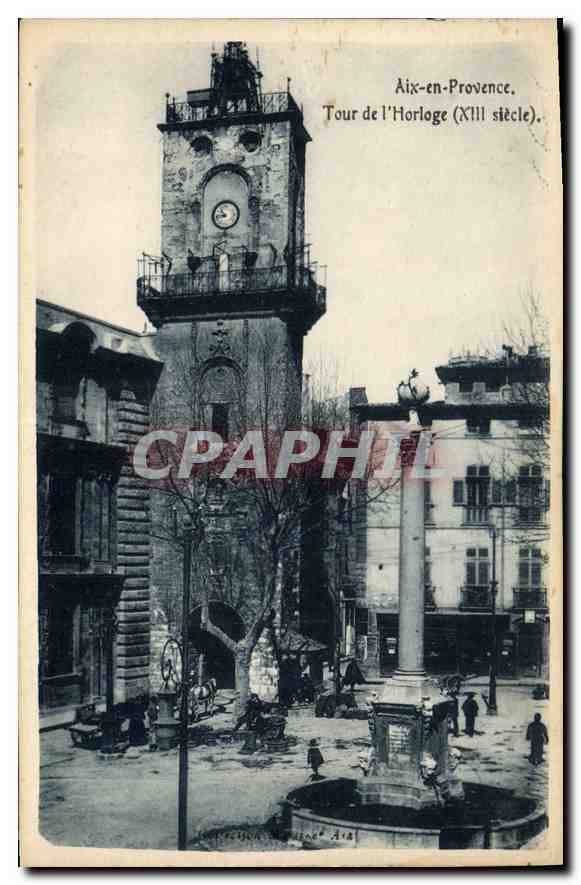 Aix-en-Provence — Tour de l'Horloge (XIIIe siècle) — éditeur inconnu, n° de série non visible