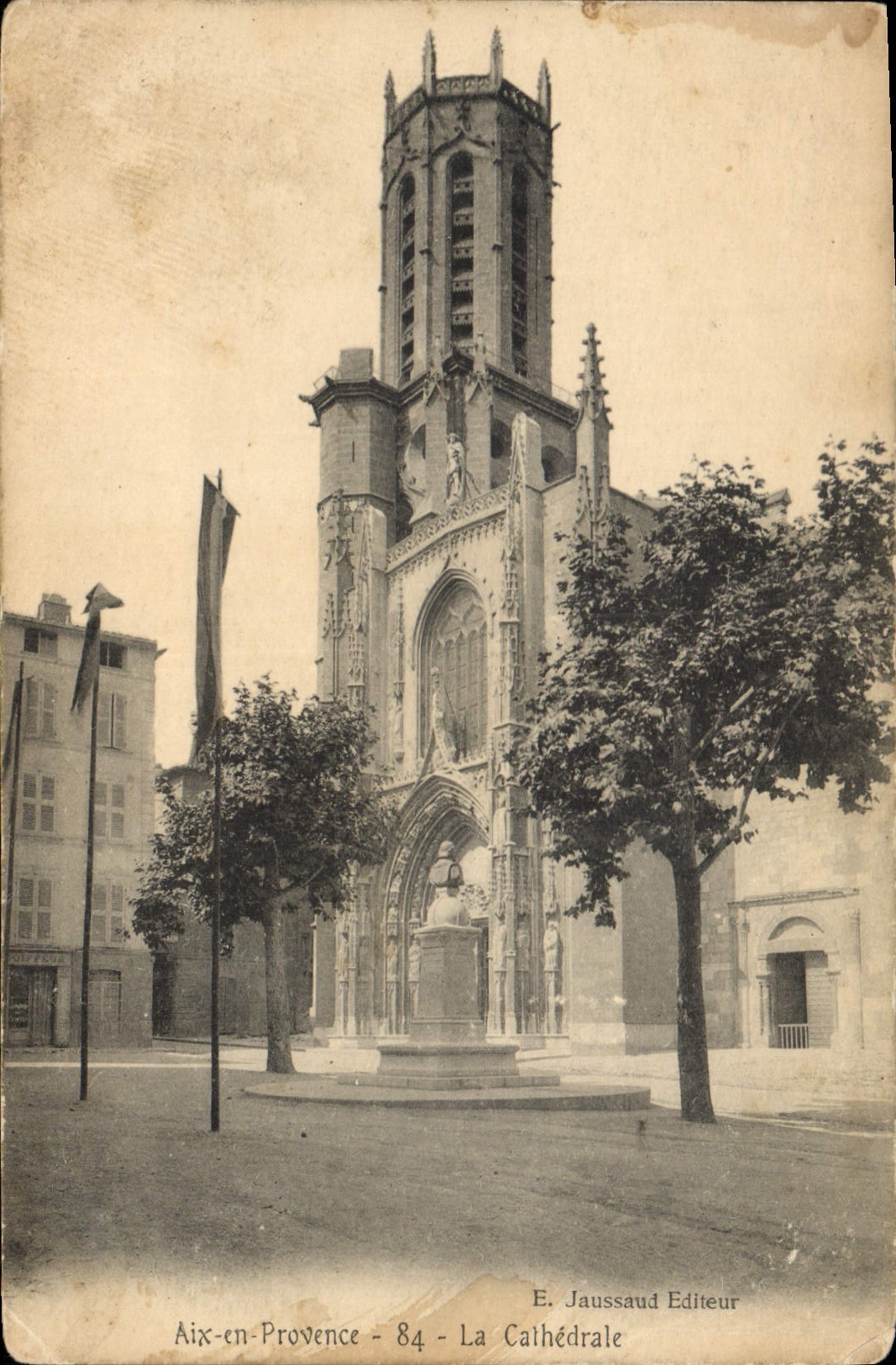 Antike Ansichtskarte Aix en Provence die Kathedrale