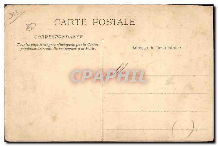 Antike Ansichtskarte Aix en Provence die Kathedrale — Rückseite