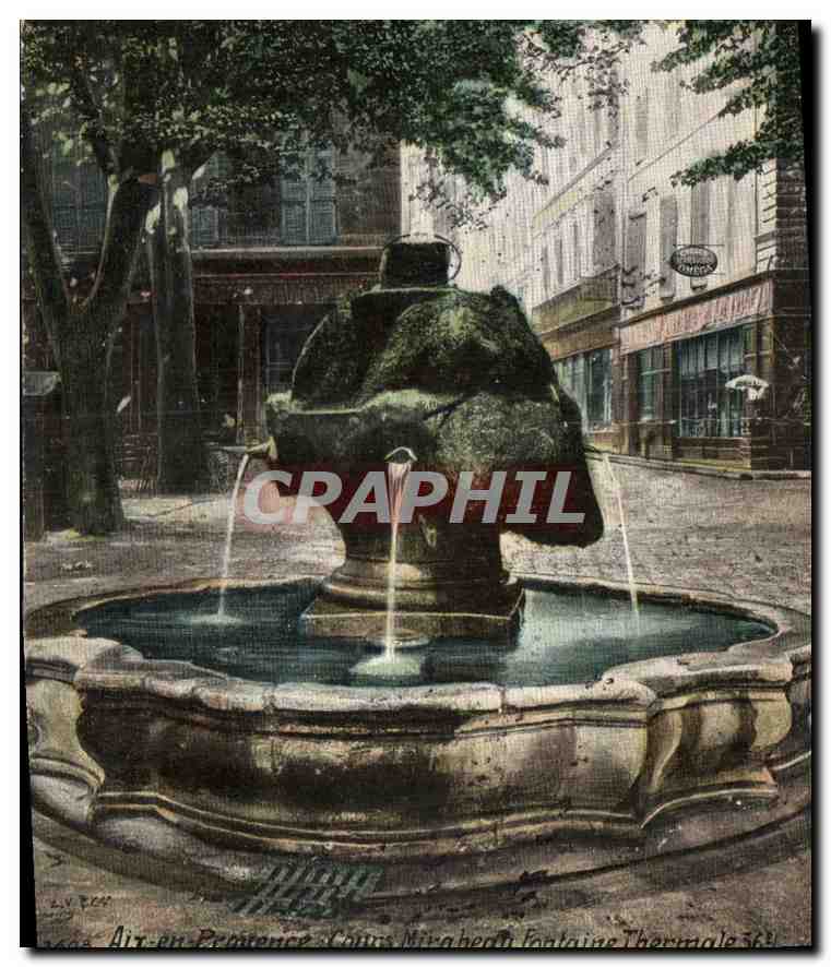 Fontaine de la rue Mirabeau — Aix-en-Provence — éditée par la Société des Cartes Postales Thermale 363