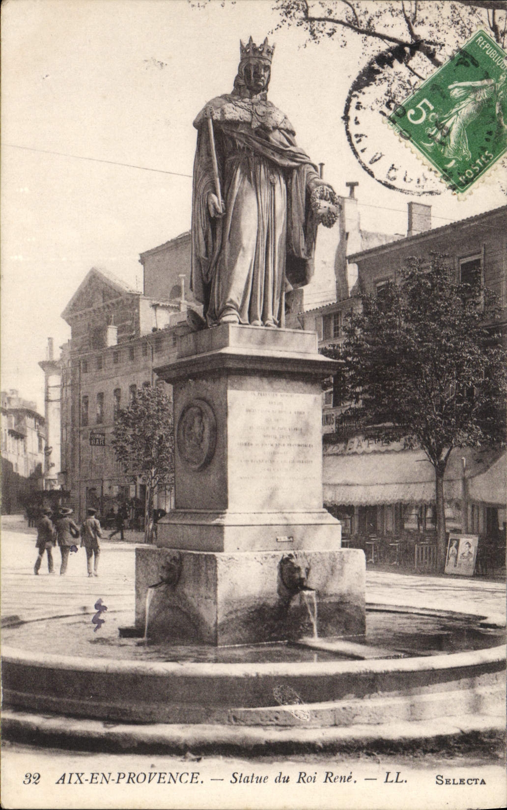 Aix-en-Provence — Statue du Roi René — LL. Selecta