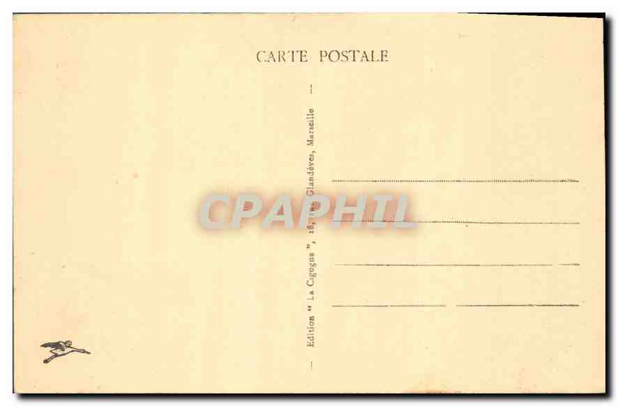 CPA Marseille le Parc Borely  — Rückseite