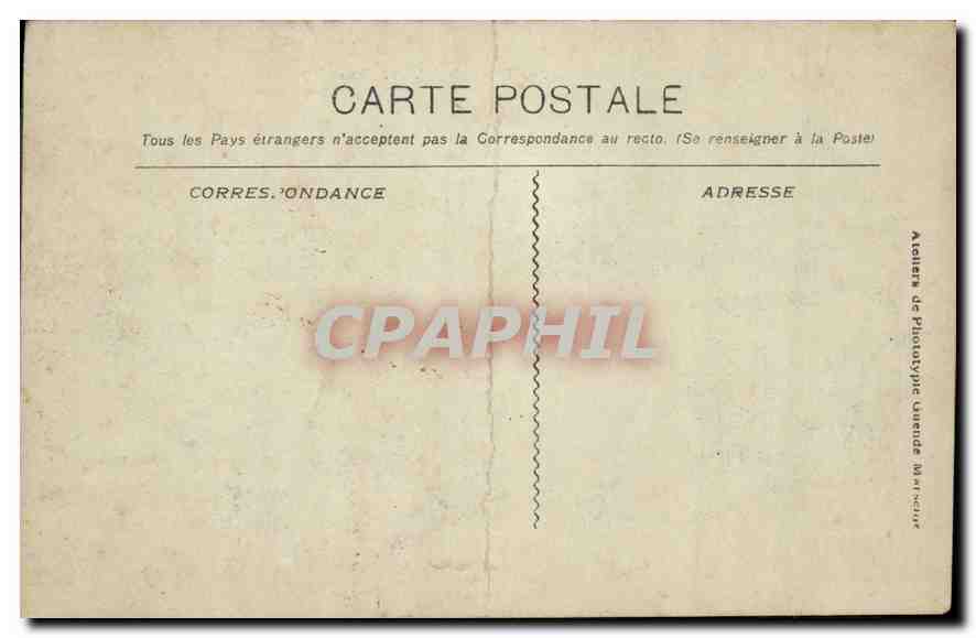 CPA Marseille Exposition Coloniale Grand palais Motif principal et Bassins  — Rückseite