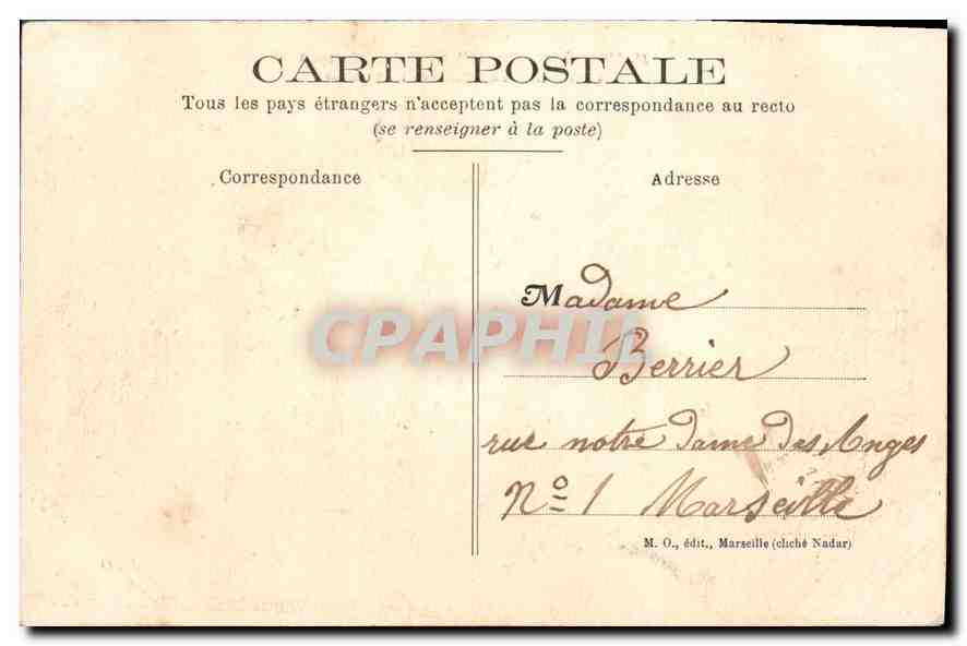 CPA Marseille Exposition Coloniale 1906 vue panoramique du palais de Madagascar  — Rückseite