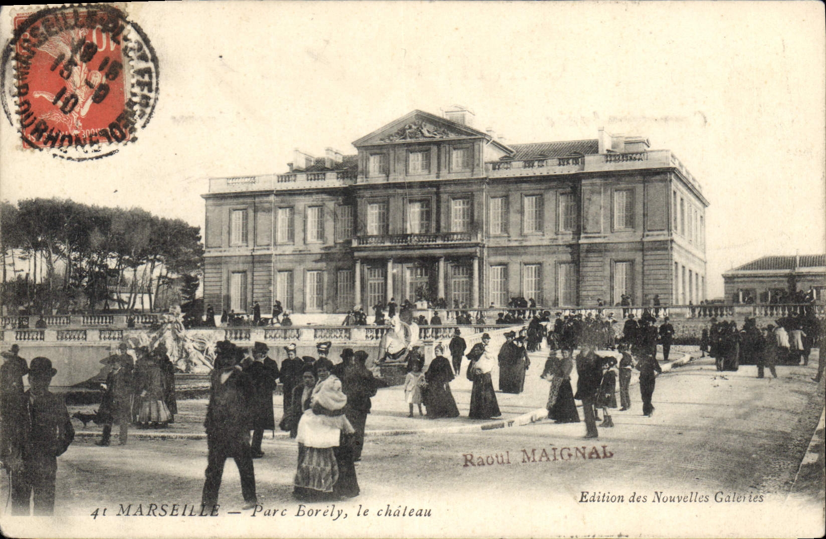 CPA Marseille Parc Borely le chateau 