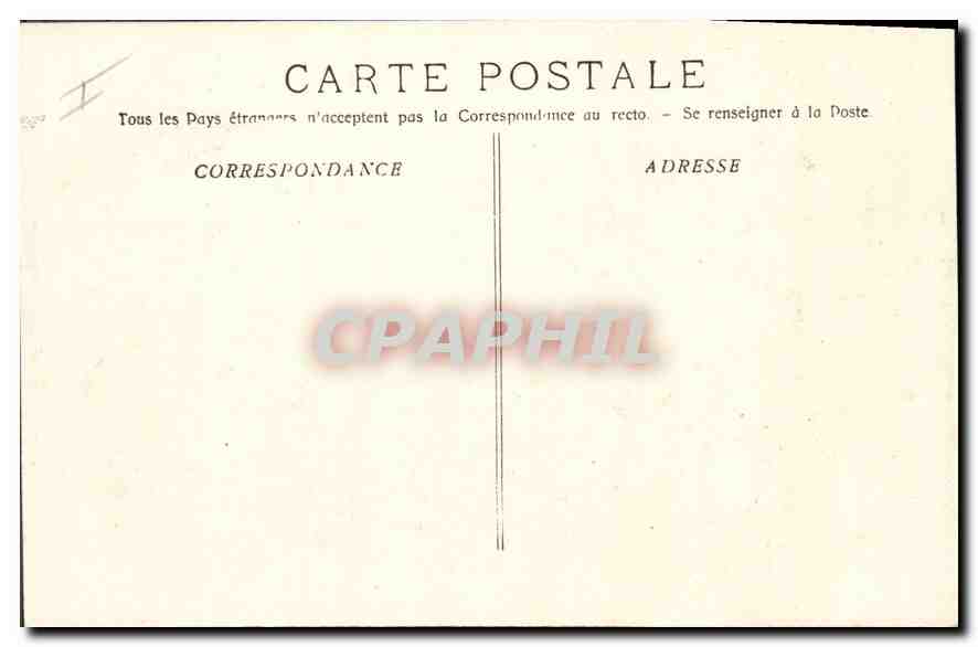 CPA Marseille Route de la Corniche  — Rückseite