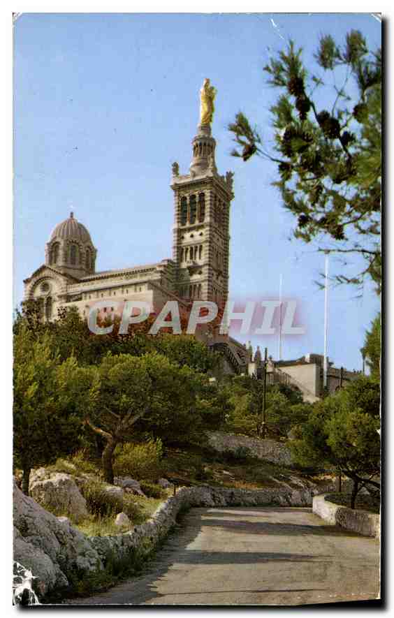 CPM Marseille Basilique Notre Dame de la Garde 