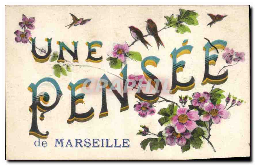 CPA Une pensee de Marseille 
