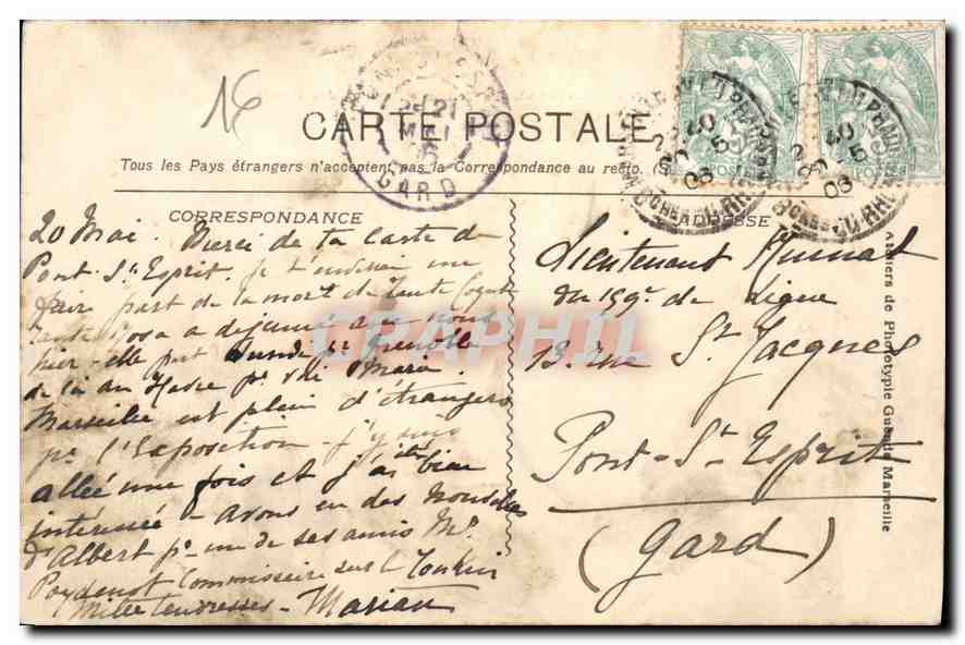 Exposition Coloniale de Marseille — Pavillon des Forêts (Tonkin) — Éditeur : 2520 MARSEILLE — Achterkant