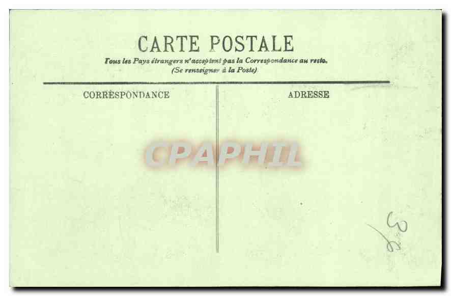CPA Marseille l'Eglise des Reformes  — Rückseite
