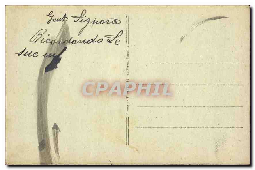 CPA Marseille Phare de la Disirade  — Rückseite