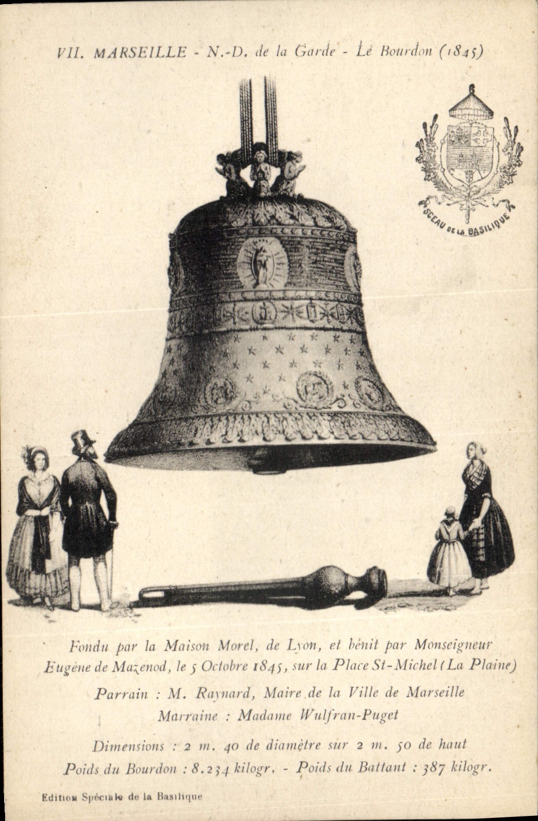 Marinelle - N.-D. de la Garde - Le Bourdon (1845) — Édition Spéciale de la Basilique