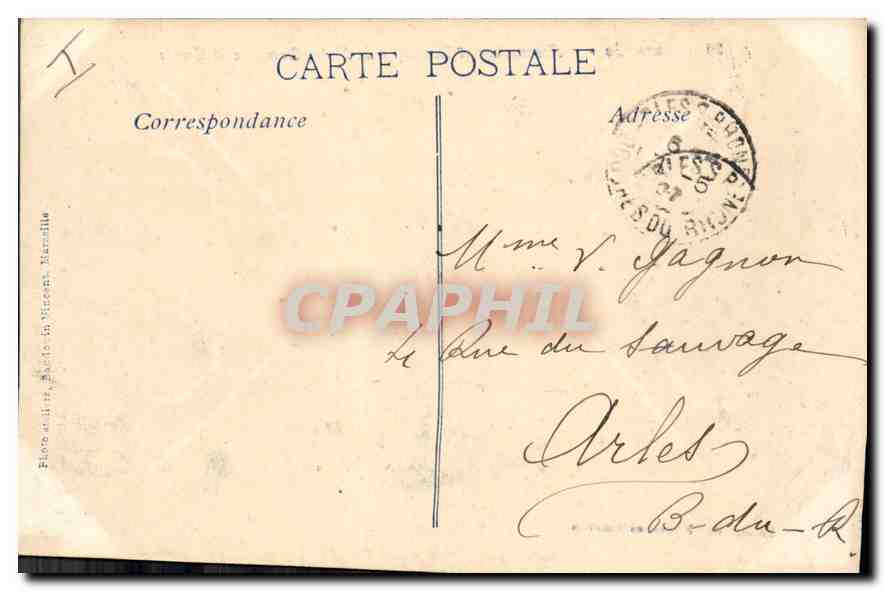 CPA Marseille Ascenceurs et Basilique de Notre Dame de la Garde  — Rückseite
