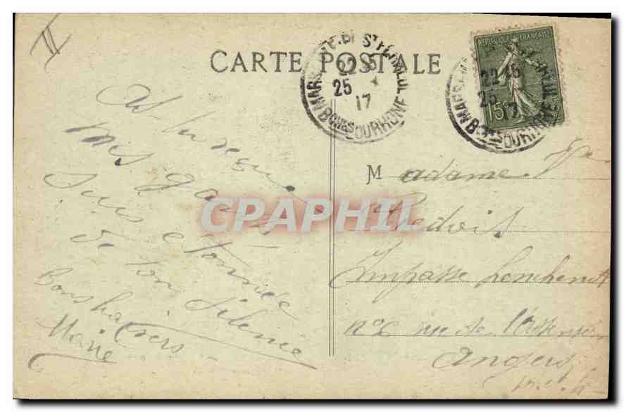 CPA Marseille N D de la Garde une Procession en 1777  — Rückseite