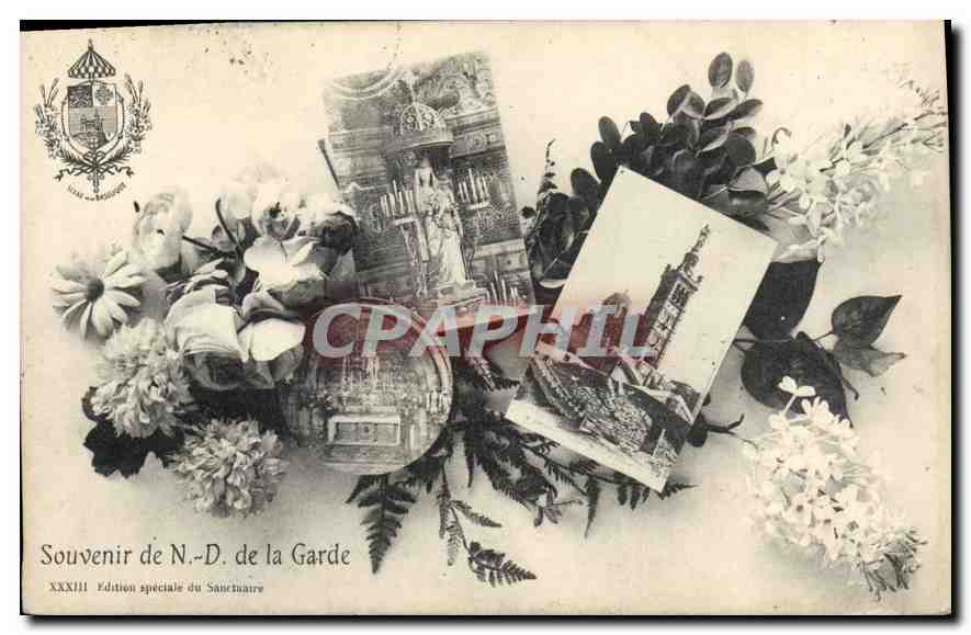 CPA Souvenir de N D de la Garde 