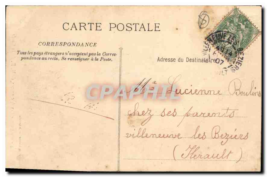 CPA Marseille les Ascenseur de N D de la Garde  — Rückseite