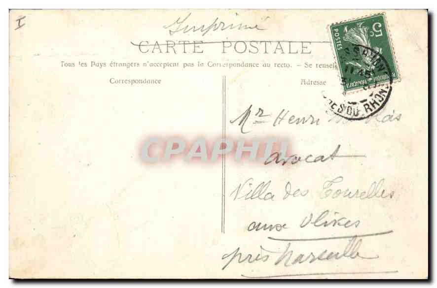 CPA Arles les Arenes vue exterieure  — Verso