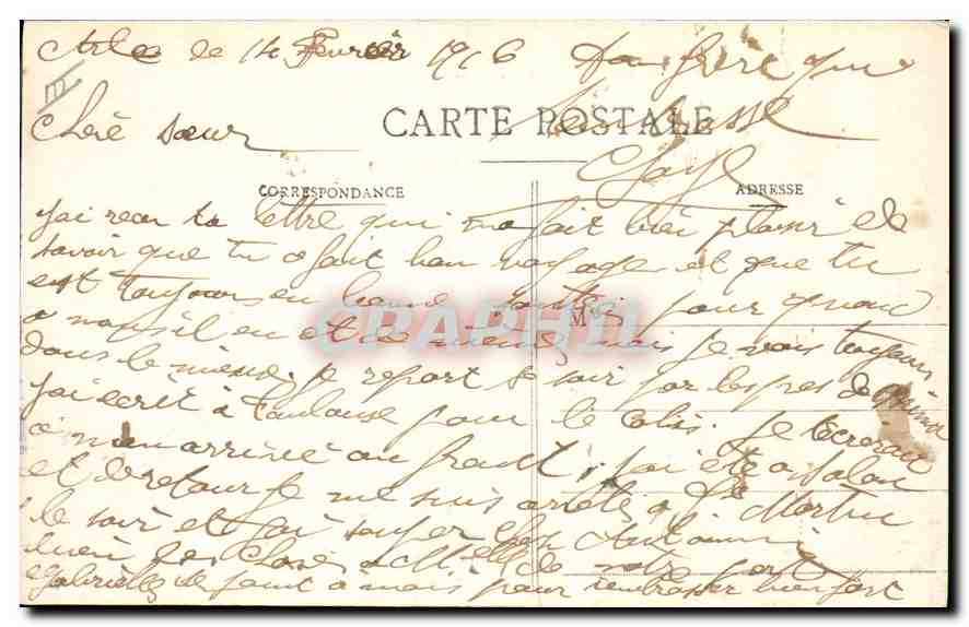 CPA Arles course de taureaux jeu du Manteau  — Verso