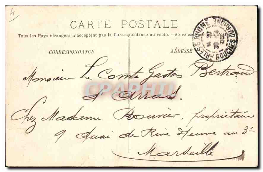 Les Arenes — Combat de Taureaux — Le Matador — LL. — Verso