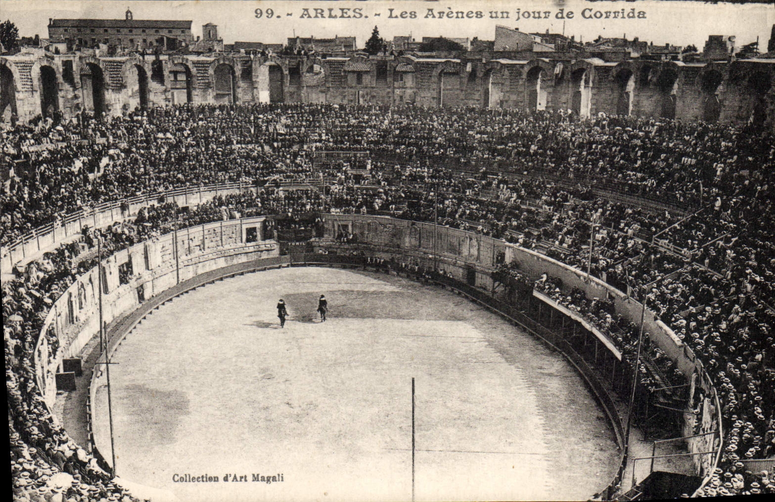 Arles - Les Arènes un jour de Corrida — Collection d'Art Magali, n° 99