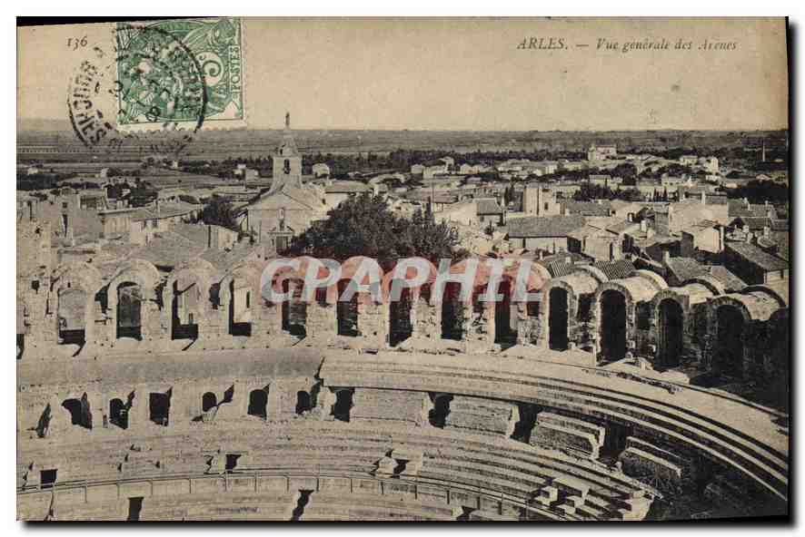 Arles — Vue générale des Arènes — Graphil