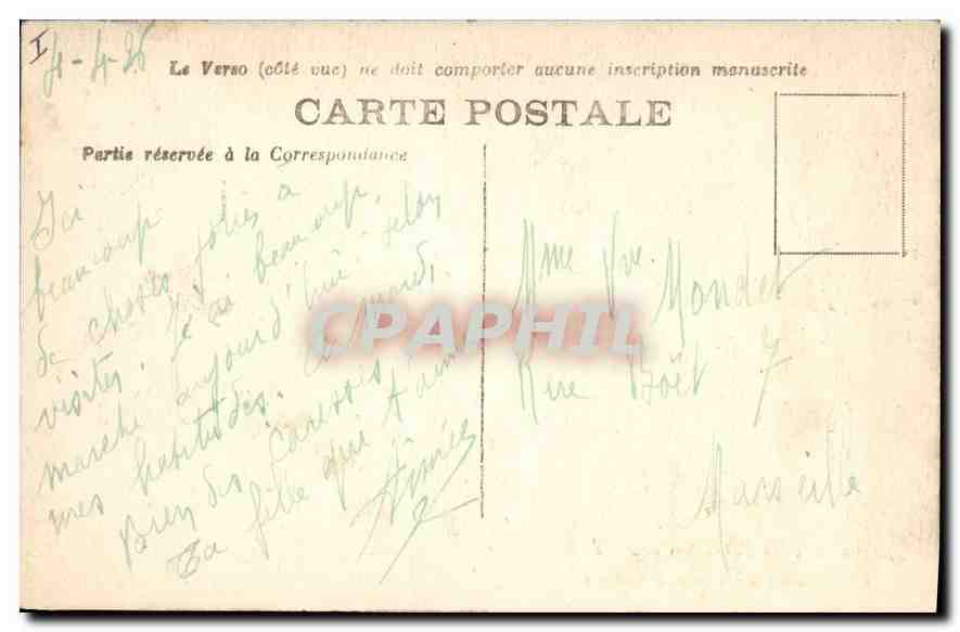 CPA Arles vue des Arenes  — Rückseite