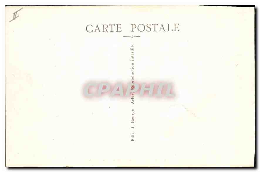 Arles — Stierkampf in der Arena — Verlag J. George — Rückseite