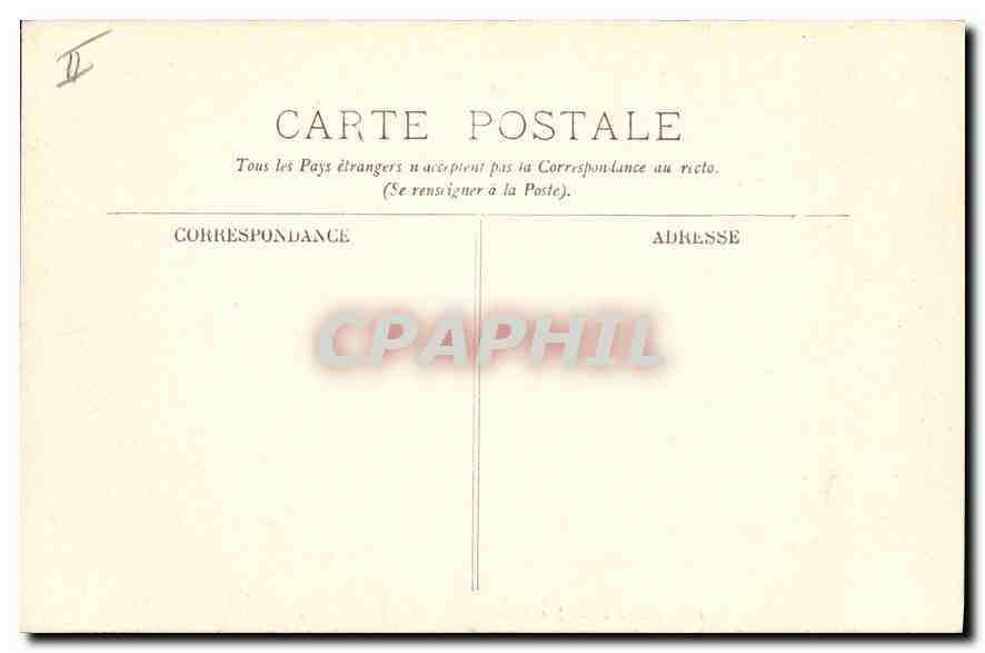 CPA Arles les Arenes Combat de Taureaux  — Verso
