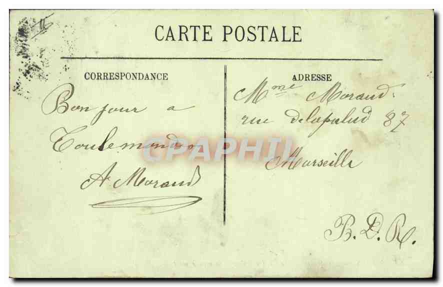 Arles — Les Arènes — Sortie d'une Course de mise à mort — LL. — Verso