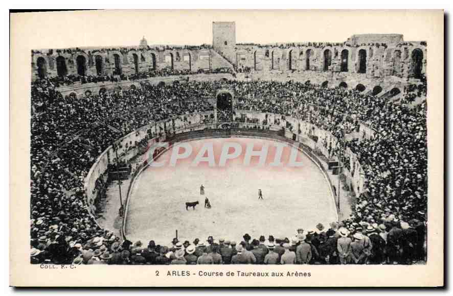 Arles - Course de Taureaux aux Arènes — Coll. R.C. n°2