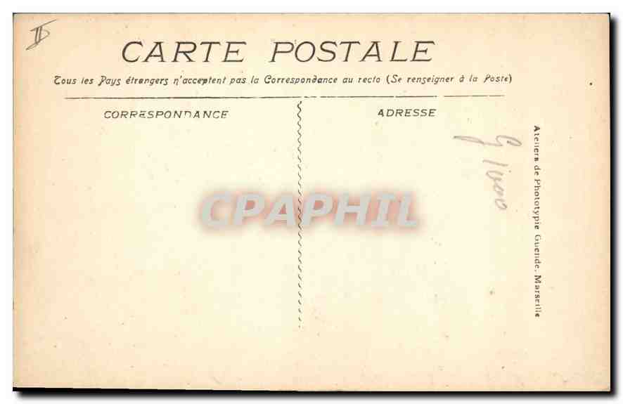 CPA ARLES Un coin des Arenes — Rückseite