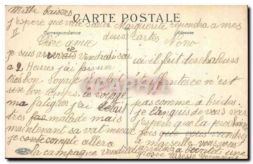 Arles — Les Arènes (course de taureaux) — Éditeur : C. L. B. (n° 217) — Verso