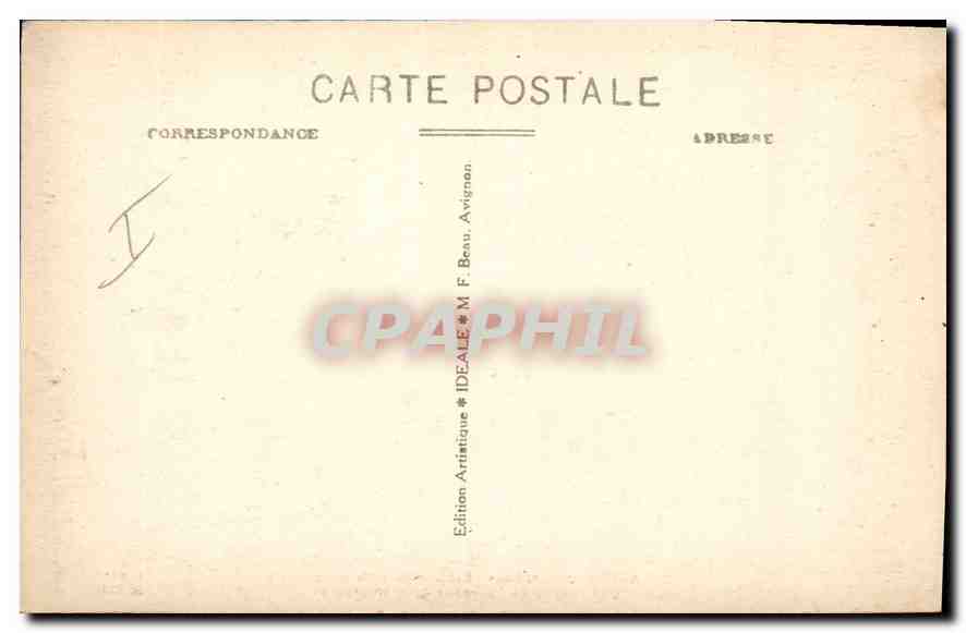 Arles - Les Arènes - Un jour de Fête provençale — Une course de Taureaux pour amateurs — Édition IDEALE M.F.B. n°35 — Verso