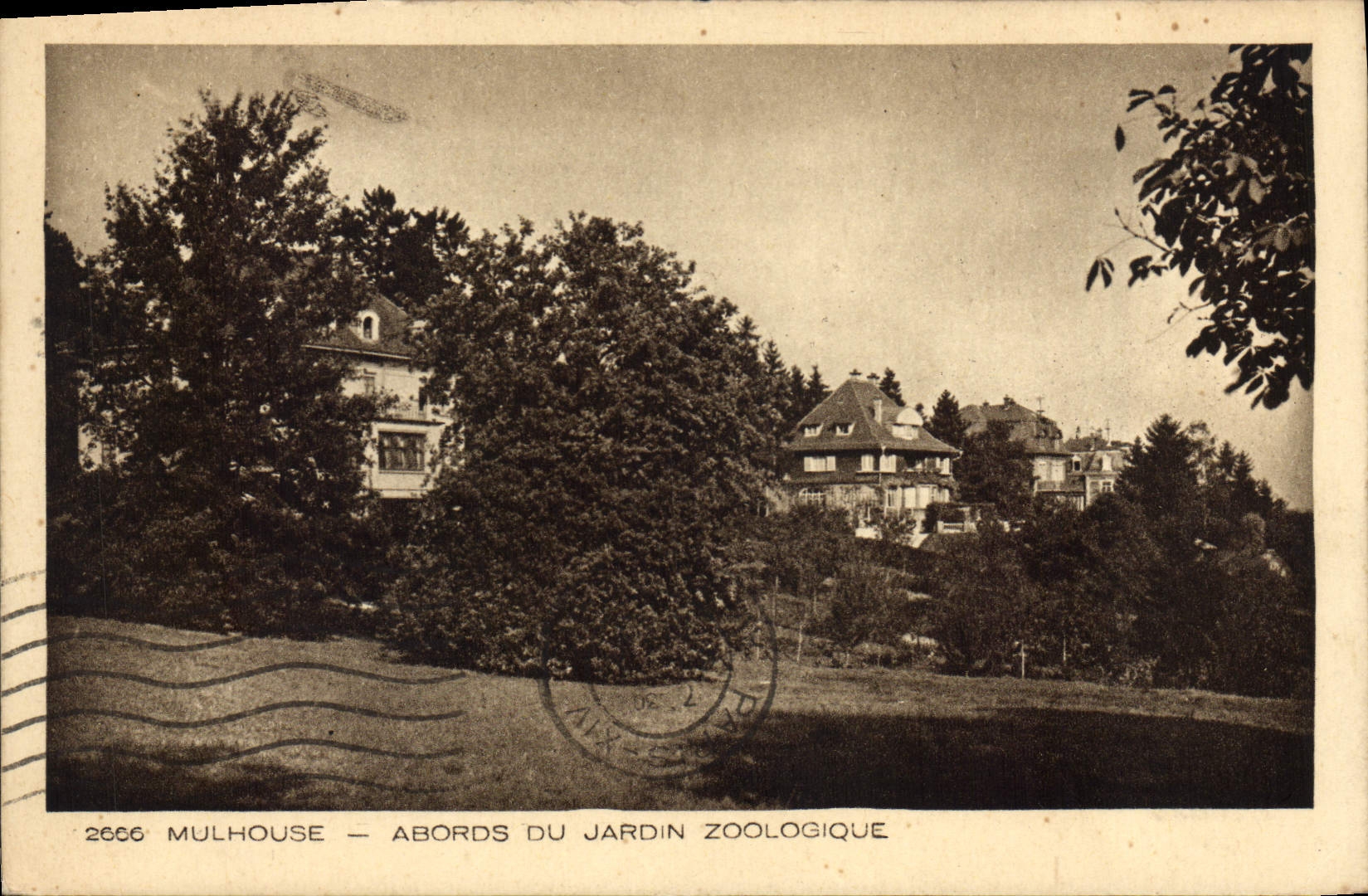 CPA MULHOUSE ABORDS DU JARDIN ZOOLOGIQUE