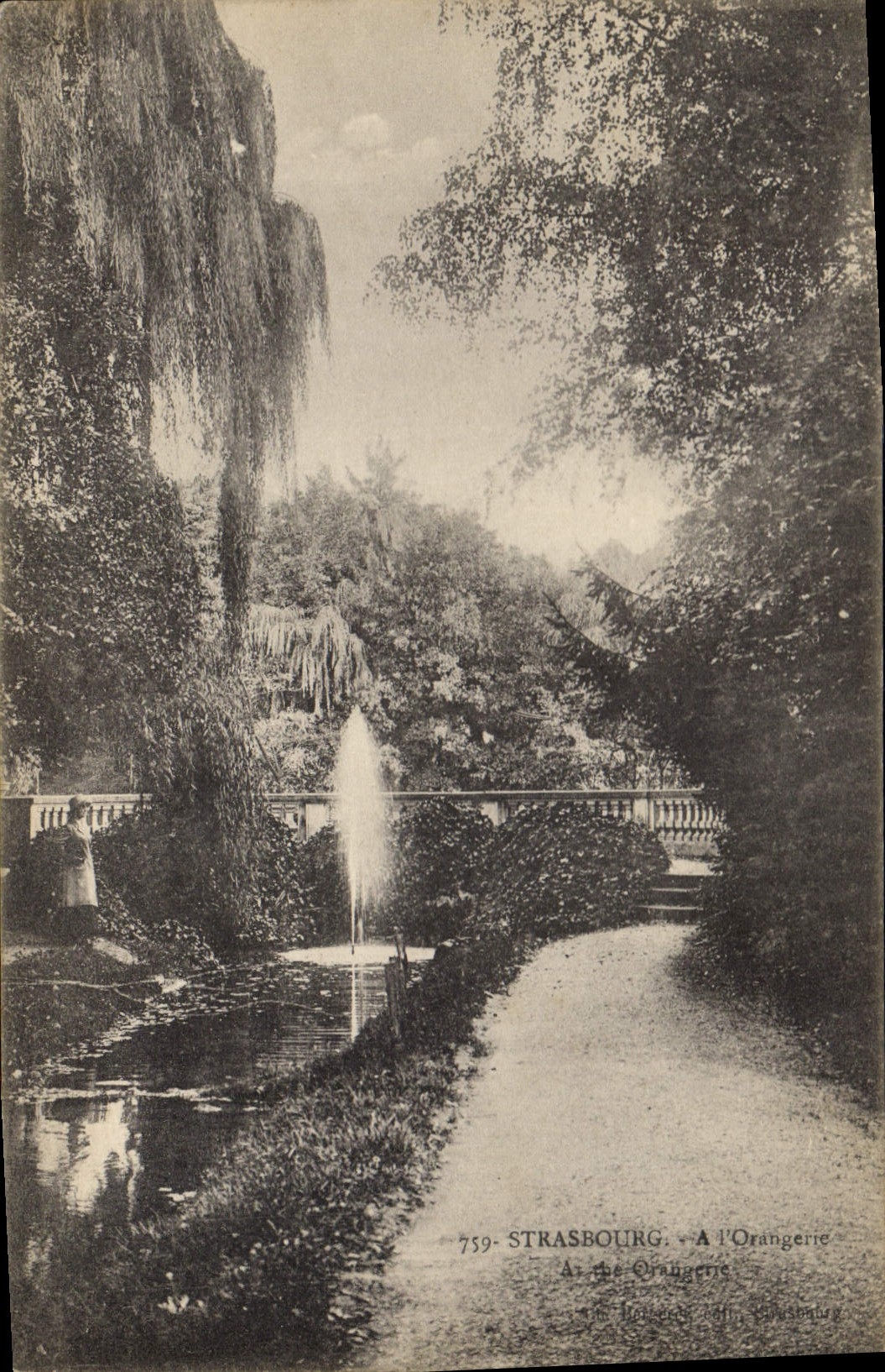 CPA Strasbourg A l'Orangerie