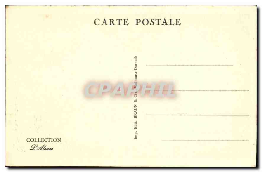 CPA STRASBOURG CATHEDRALE PORTAIL CENTRAL — Rückseite