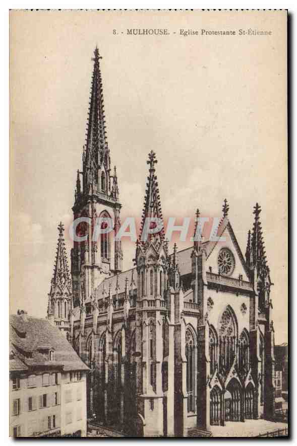 CPA MULHOUSE Eglise Protestante St Etienne