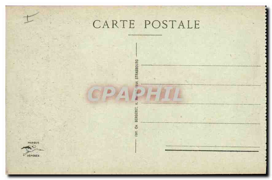 CPA MULHOUSE Eglise Protestante St Etienne — Rückseite