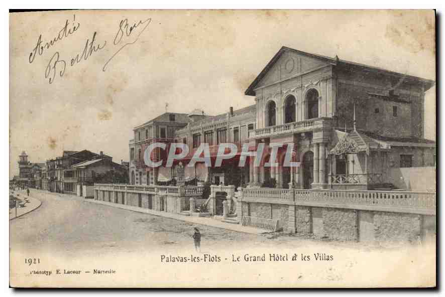 CPA Palavas les Flots Le Grand Hotel et les Villas