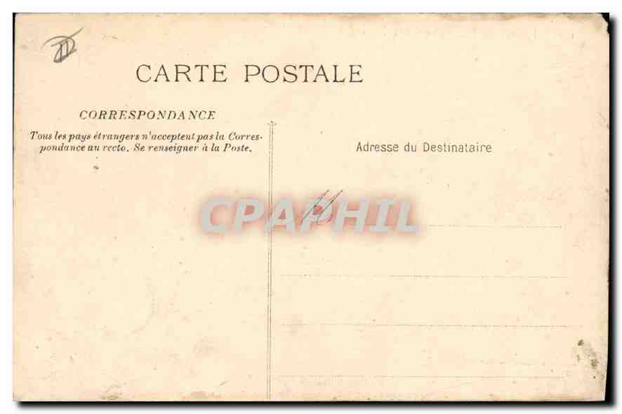 CPA Palavas les Flots Le Grand Hotel et les Villas — Back