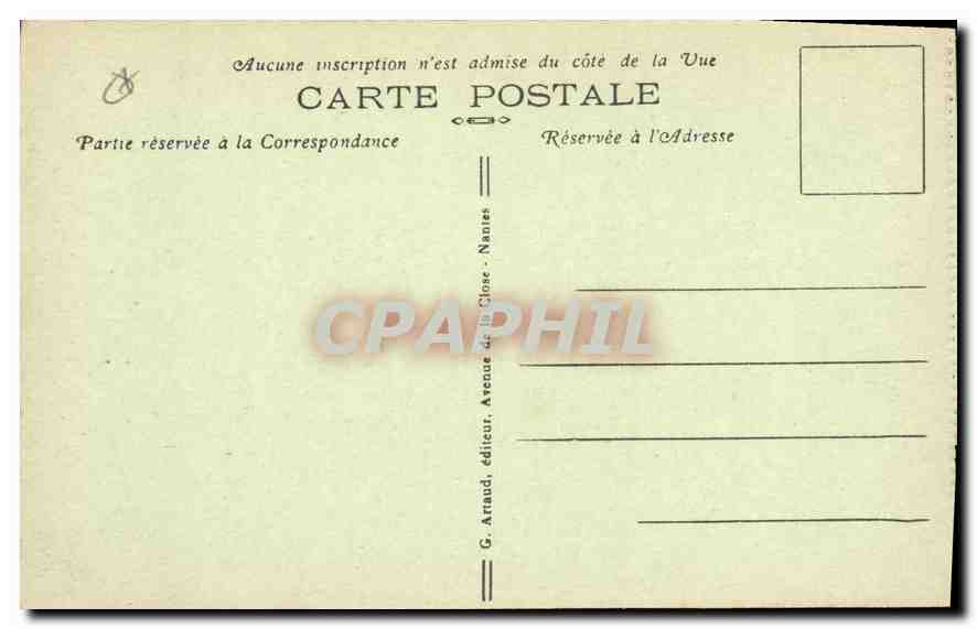 CPA CETTE Le Theatre Avenue Victor Hugo — Back