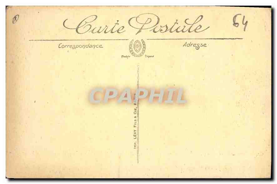 CPA CETTE Un coin du Chateau d'Eau LL — Rückseite