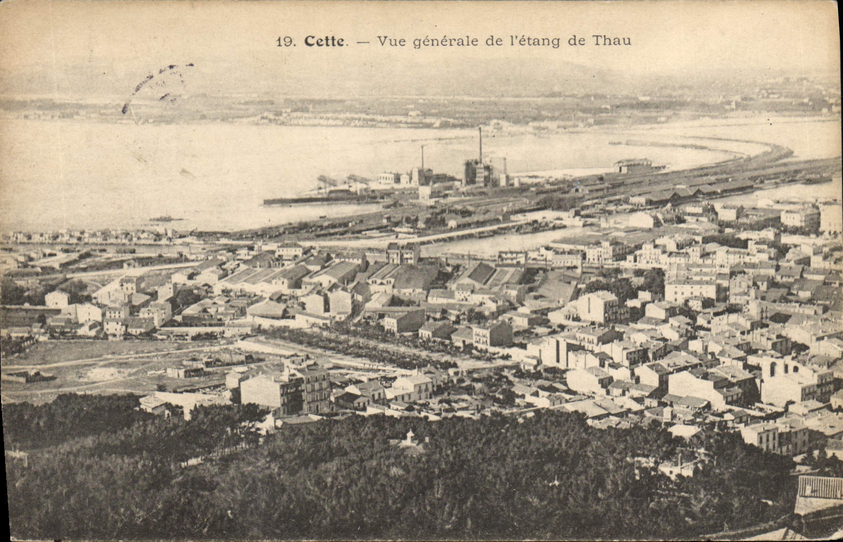 CPA Cette Vue generale de l'etang de Thau