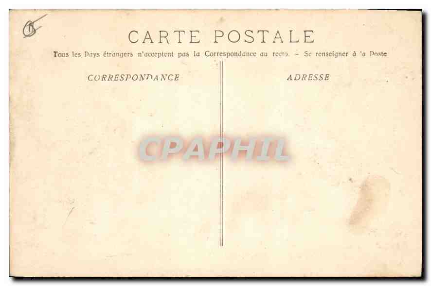 CPA Montpellier Hopital Suburbain Le pavillion Central — Rückseite